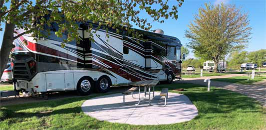 RV Site with patio