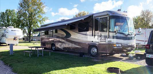 RV site without patio